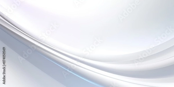 Fototapeta Soft Gray Wavy Gradient Abstract Background