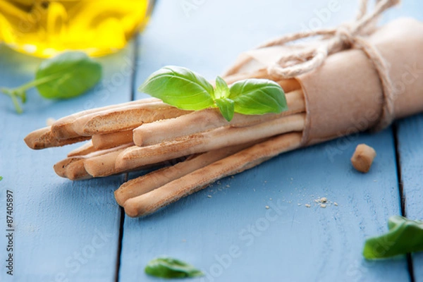 Obraz Crispy italian Grissini snack