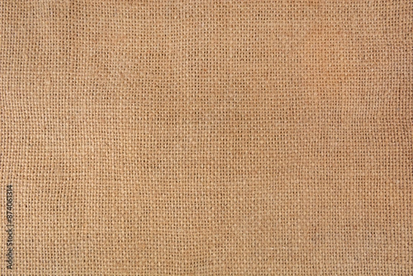 Obraz Canvas sack texture background shot in a studio. Empty space for text or design. Beautiful retro and vintage background