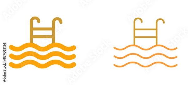 Obraz Pool Vector Icon