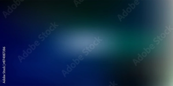 Fototapeta Dark blue, green vector gradient blur pattern.