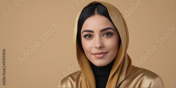 Obraz A portrait beautiful female modeling nice posing professional