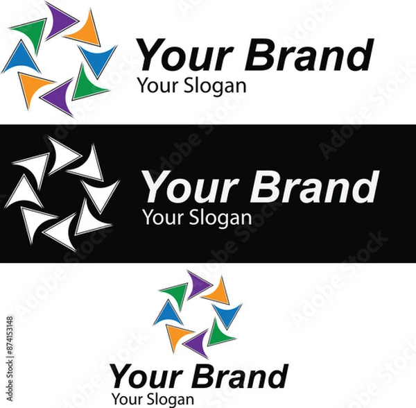 Fototapeta Arrows logo 2.eps