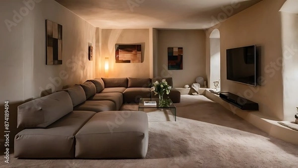 Fototapeta Contemporary living room