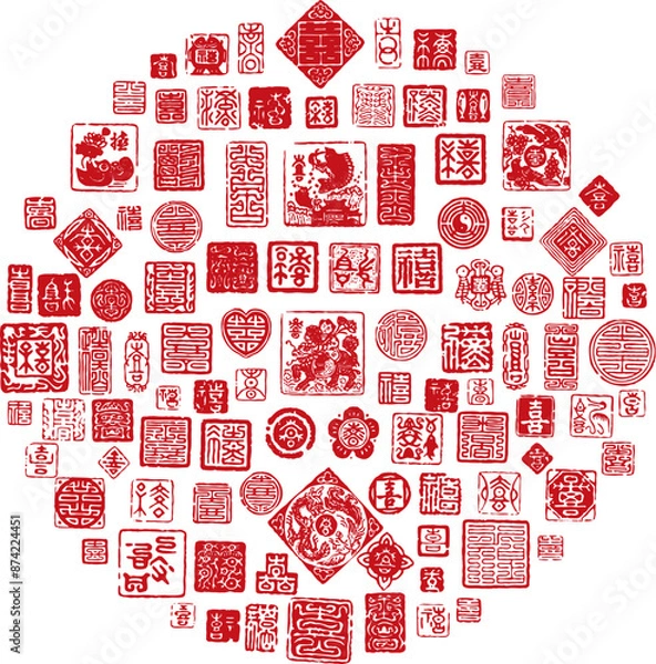 Obraz Materials for Chinese classical seals