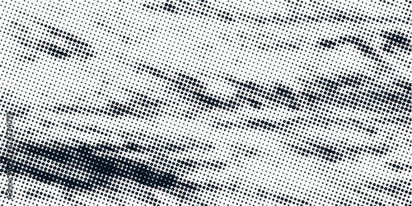 Fototapeta Dots halftone white \u0026 blue color pattern gradient grunge texture background. Dots pop art comics sport style vecto