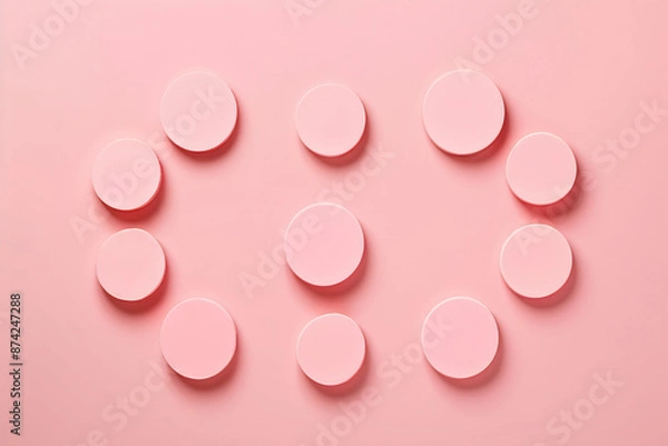 Fototapeta pills background generative ai