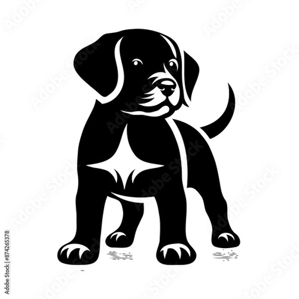 Obraz dog with a bone