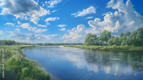 Obraz lake in the forest