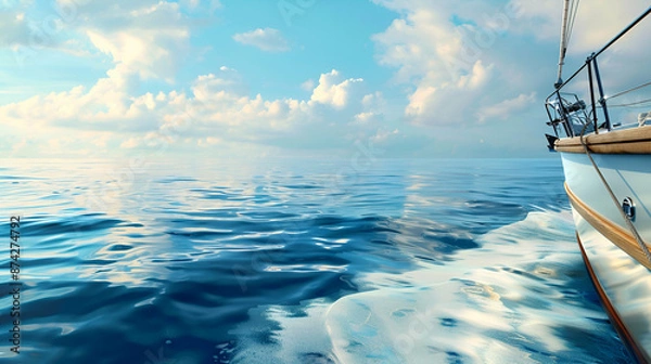 Fototapeta boat on the sea