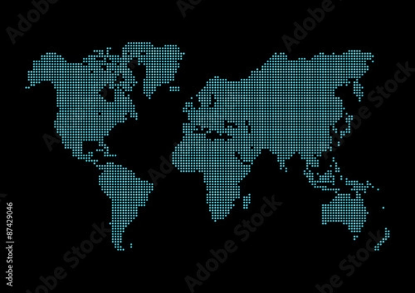 Obraz 世界地図　world map 