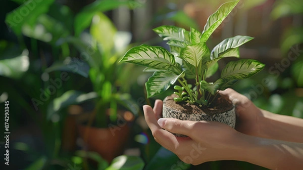 Obraz plant in hands