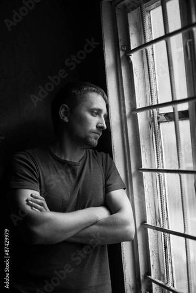 Fototapeta alone man