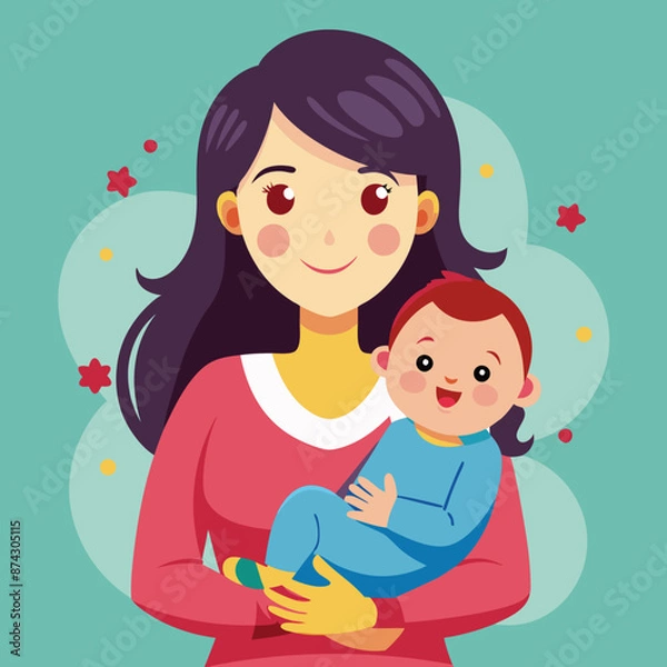 Fototapeta baby mother 