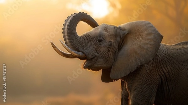 Obraz elephant in the desert