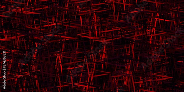 Fototapeta Dark Pink vector template with repeated sticks.