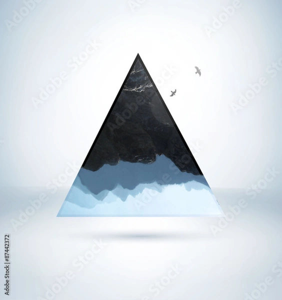 Fototapeta Abstract triangle vector background