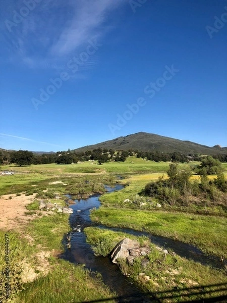 Fototapeta landscape with river