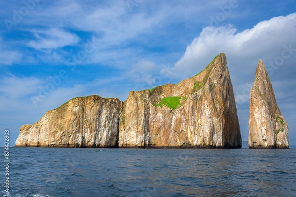 Obraz Roca en el medio del mar - Kicker Rock - León Dormido - Isla San Cristóbal - Islas Galápagos - Ecuador