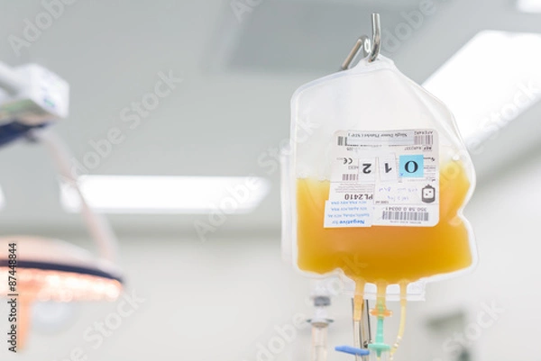 Obraz giving single doner platelet during open heart surgery