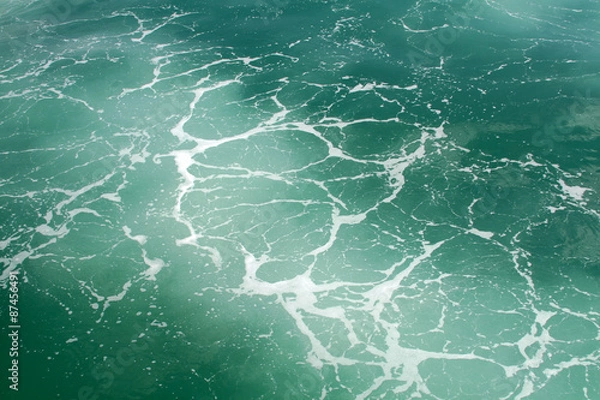 Obraz Turquoise marble sea water texture pattern