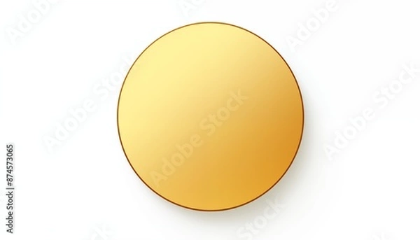 Obraz gold circle round