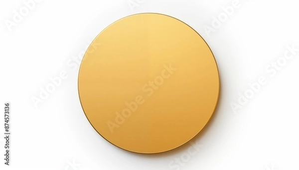 Obraz gold circle round