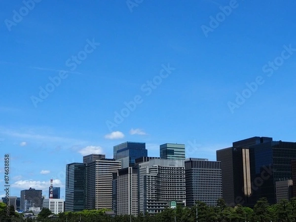 Fototapeta 東京のビル群