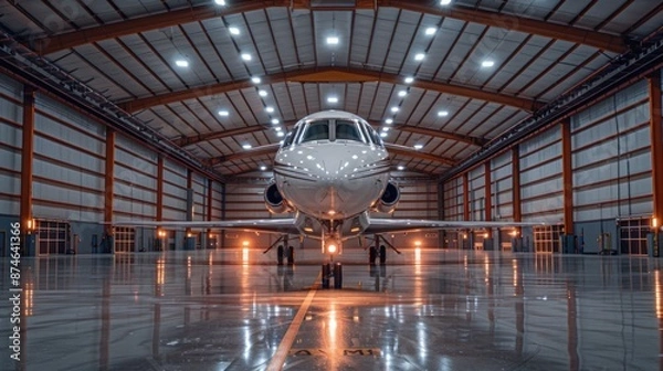 Obraz Private Jet in Hangar