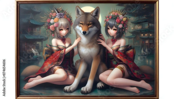 Obraz Nekos, Coyotes, and Neko Medusa Hybrids