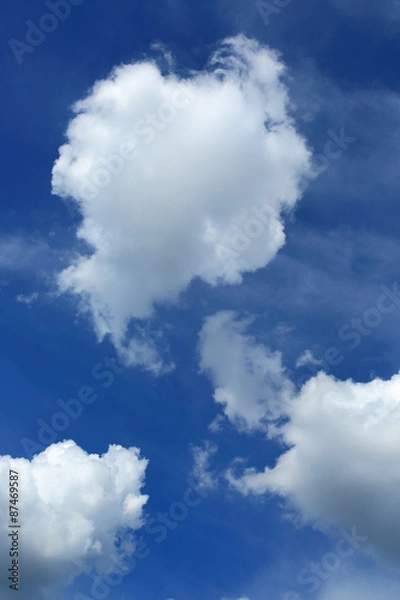 Obraz Blue sky with cloud.