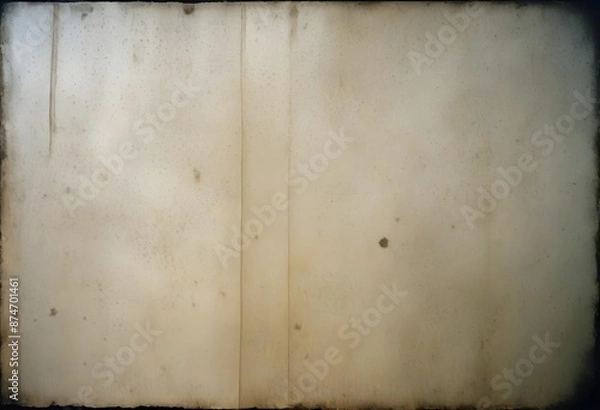 Fototapeta Layered dust and grime, distressed appearance with a prominent grainy, aged white paper texture background
