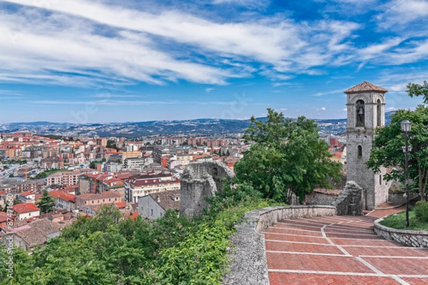 Obraz landscape with bell tower in Campobasso 