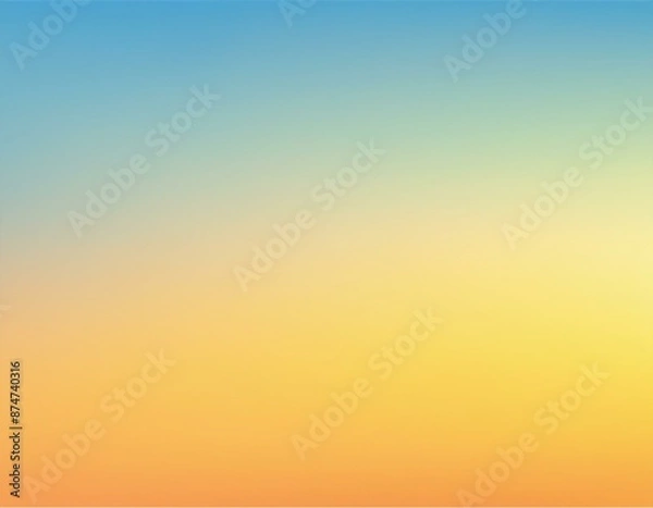 Obraz 日の出前の空のイメージで作った青と黄色のグラデーション