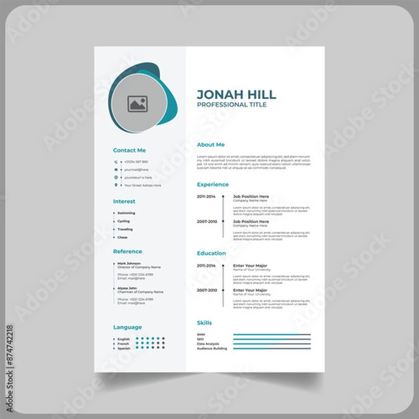 Obraz Trending New CV Template