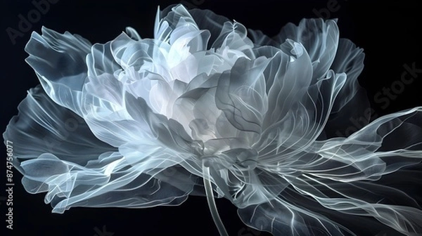 Obraz Ethereal Floral Bloom in Swirling Soft Light and Petals