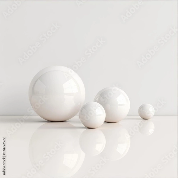 Fototapeta Clean white background with a subtle gradient, soft light, negative prompts text, objects