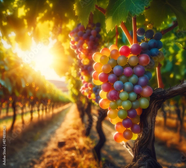 Fototapeta 포도,포도원,넝쿨,와인,과일,경작,묶음,먹을것,나뭇잎,익는,가을,수확,네이처,red,포도나무,식물,보라색,베리,탐스런 포도열매,풍성한 포도,먹음직스러운 포도,포도밭,포도 농장,풍성한 가을,열매