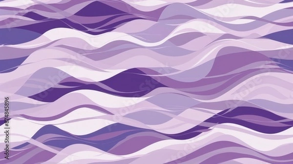 Obraz Purple amethyst wave pattern minimal vector illust  055