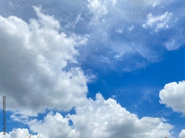 Obraz blue sky with clouds