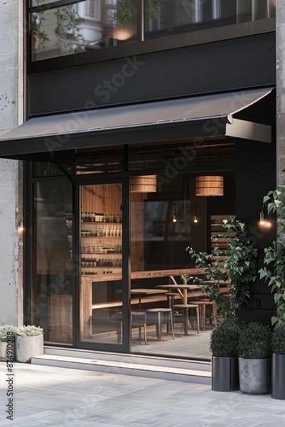Fototapeta Patio Awning Next to Building