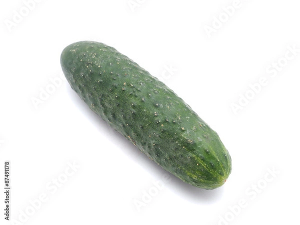 Fototapeta cucumber on a white background