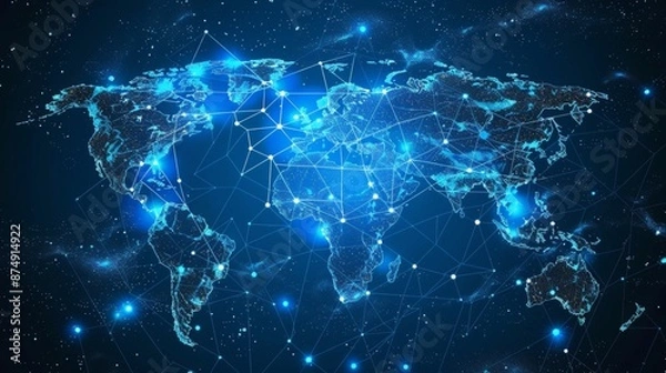 Fototapeta Strengthening international cooperation and collaboration is essential to harmonize AI regulations and standards across borders.