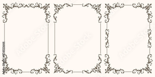 Obraz Set of decorative frames