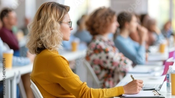 Fototapeta Empowering Diversity in Online Affiliate Marketing Workshop: Interactive and Informative Session for a Multicultural Audience