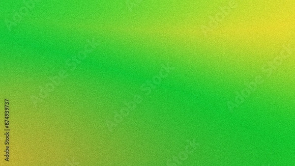Fototapeta Green yellow gradient noise textured grainy background shine bright template wallpaper backdrop