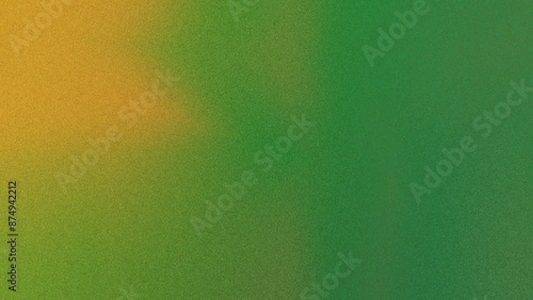 Fototapeta Noise Gradient background transitioning from yellow orange with textured, grainy appearance, digital background texture wallpaper glow template