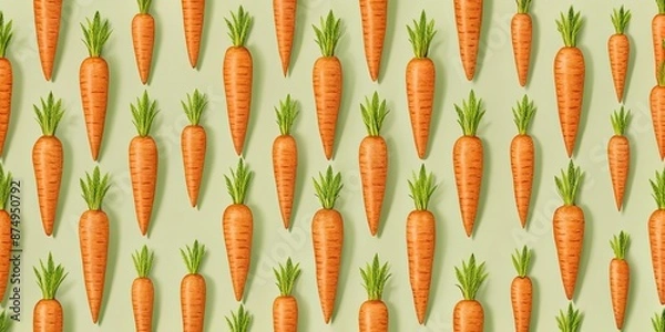 Obraz Seamless carrot background for various design projects, carrot, vegetable, fresh, organic, healthy, pattern, backdrop