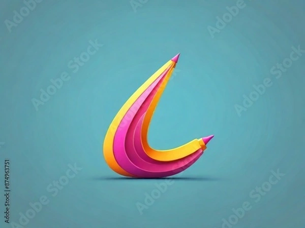 Obraz abstract colorful wave