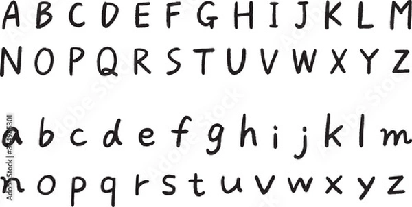 Obraz 手書きアルファベット